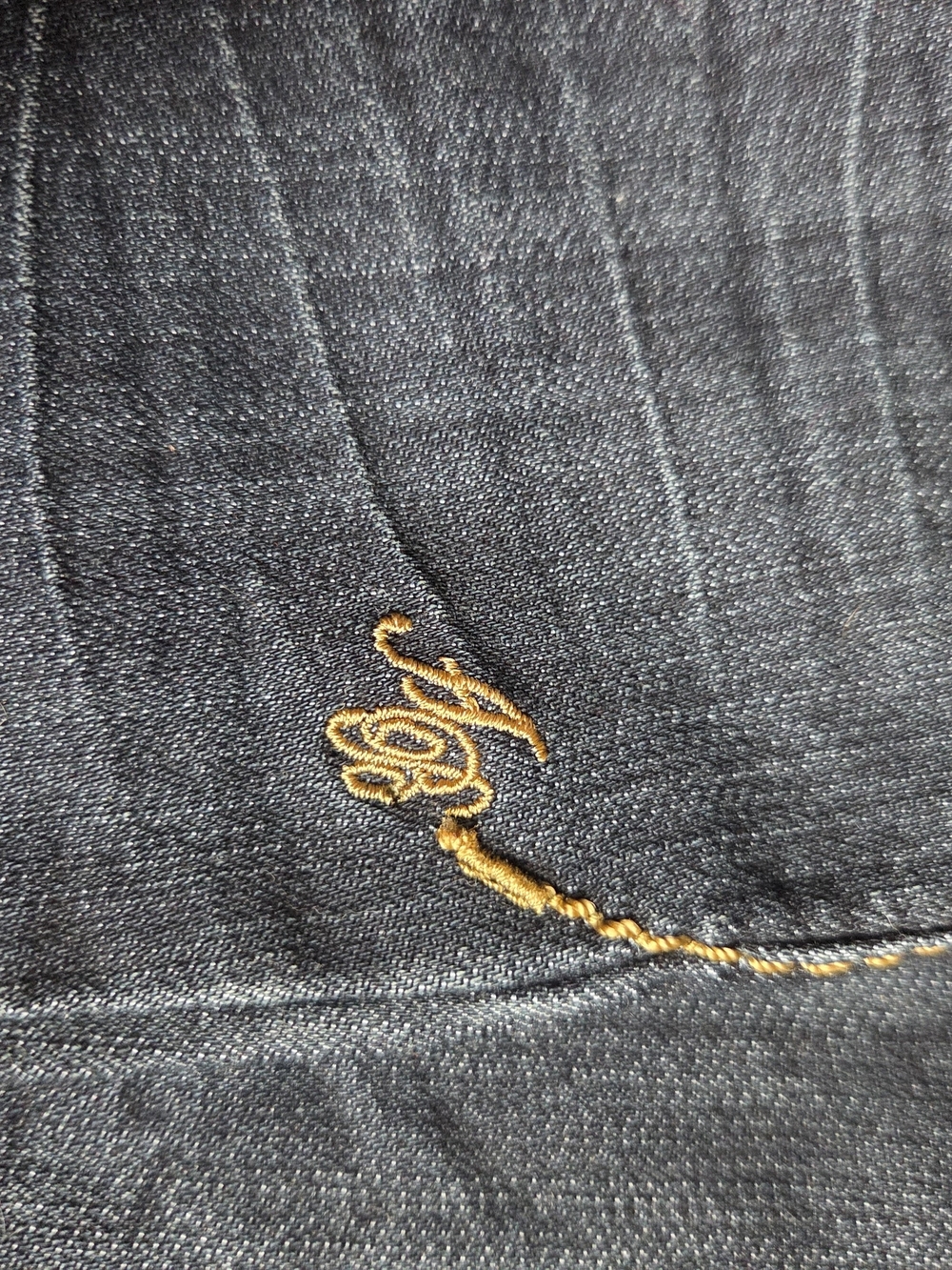 Apple Bottoms Vintage Y2k Dark Indigo Straight Leg Jeans 5/6 - Picture 5 of 14